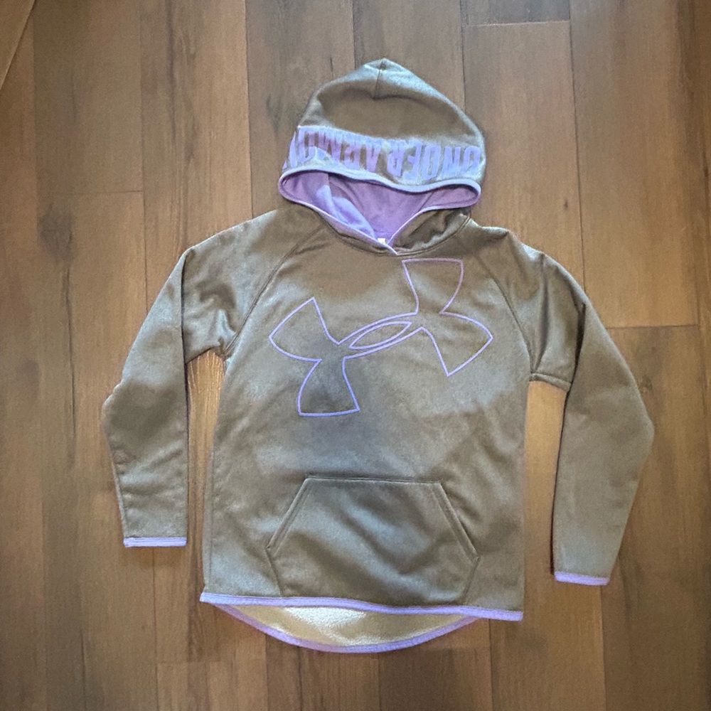 Under Armour Kids' grey and Purple Hoodie